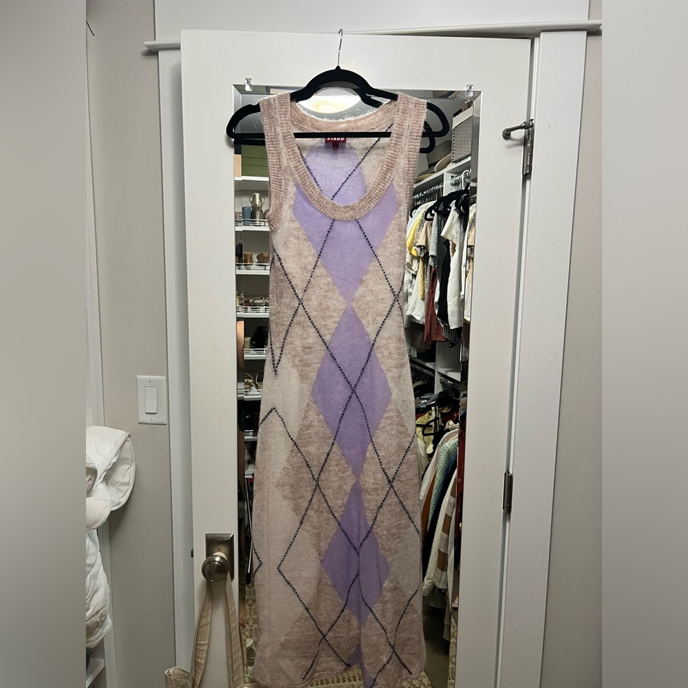 Staud argy knit tank dress